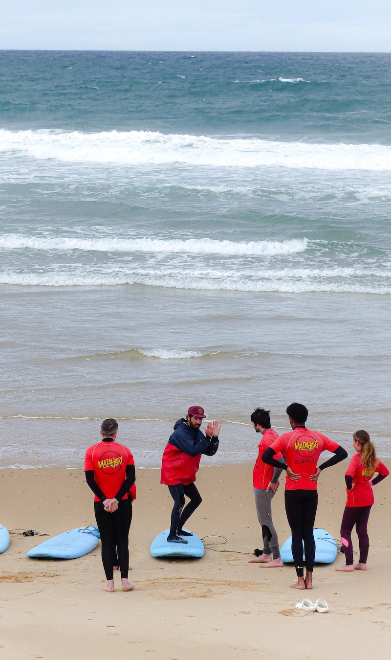 Lacanau ecole de surf cours de surf Matahari